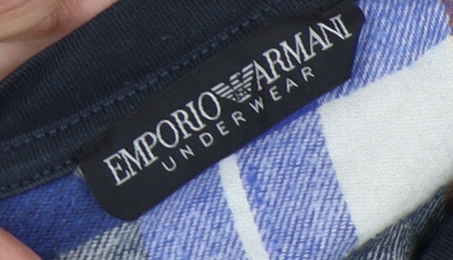 Emporio Armani Black Men's Medium Cotton Pyjama Top