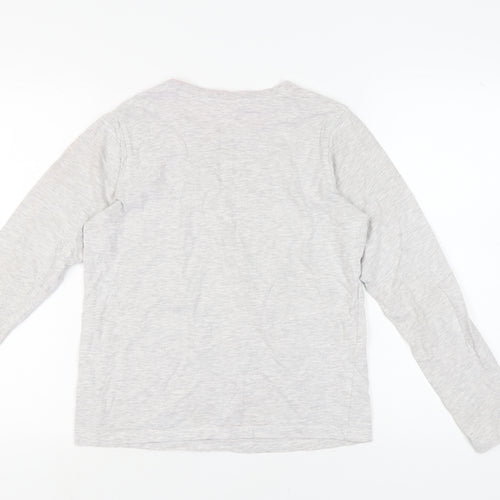 George Unisex Grey Christmas Elf Pyjama Top Size 8-10