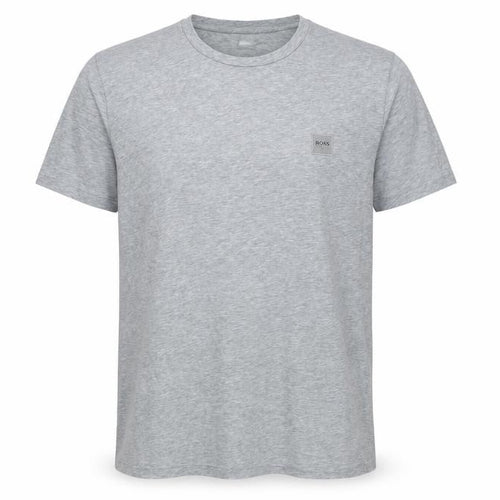 Hugo Boss Men’s Grey Crew Neck T-Shirt, Size L, Logo Accent