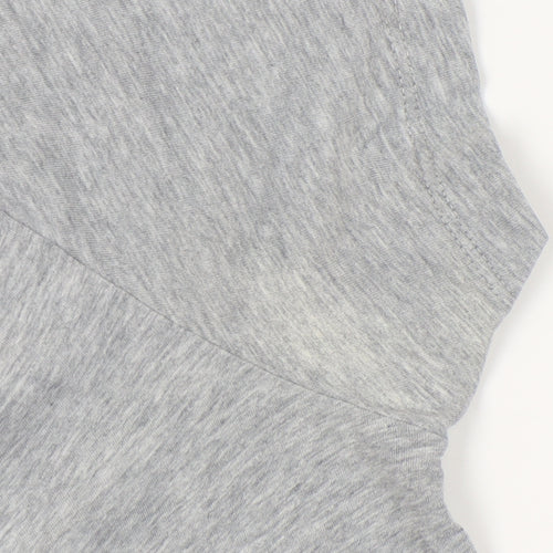 Hugo Boss Men’s Grey Crew Neck T-Shirt, Size L, Logo Accent