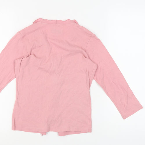 Jigsaw Women's Pink XS Ruffle Blouse