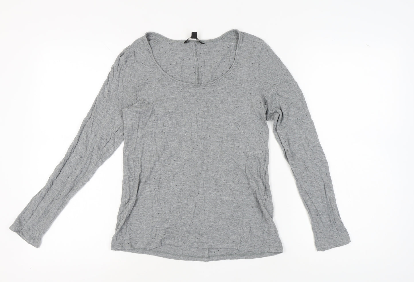 Banana Republic Women's Grey Long Sleeve T-Shirt S