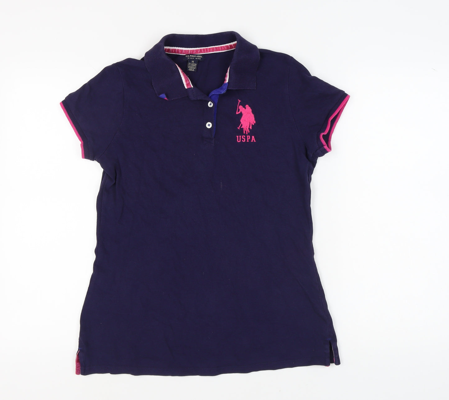 U.S. Polo Assn. Women's Blue Polo Shirt M
