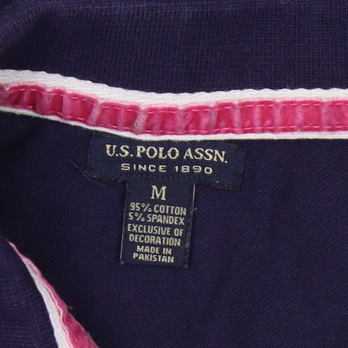 U.S. Polo Assn. Women's Blue Polo Shirt M