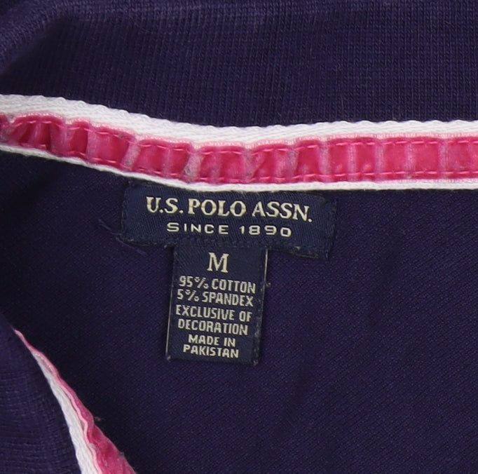 U.S. Polo Assn. Women's Blue Polo Shirt M