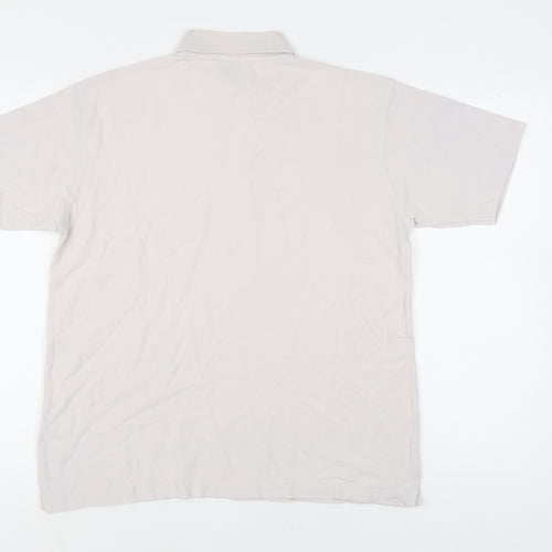 Cotton Traders Men's Beige Polo Shirt, M, Casual Style