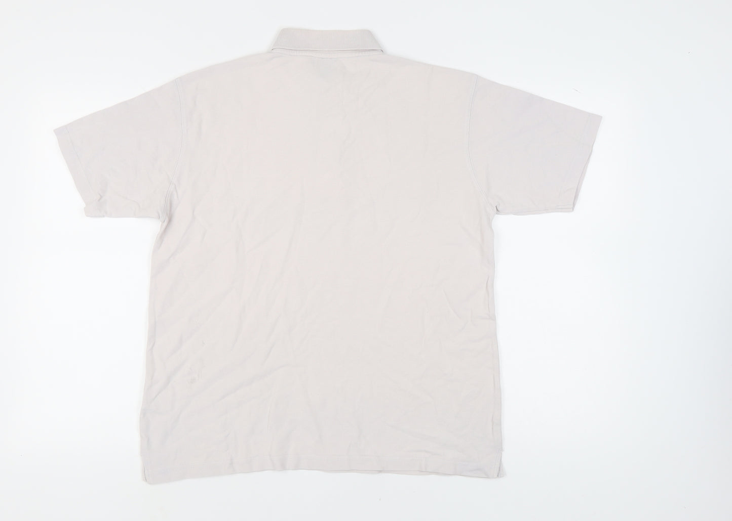 Cotton Traders Men's Beige Polo Shirt, M, Casual Style