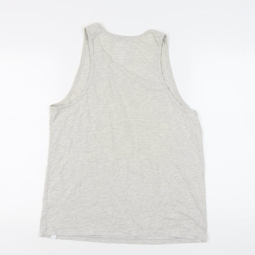 Fabric Men's Grey Sleeveless T-Shirt XL