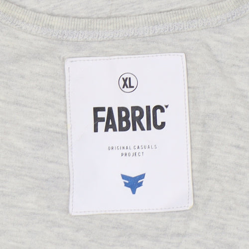Fabric Men's Grey Sleeveless T-Shirt XL
