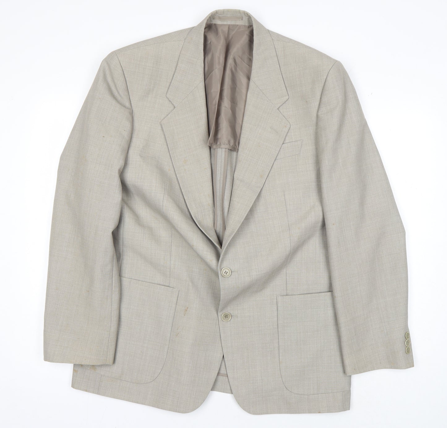 Gurteen Men's Beige Blazer 42R Notch Lapel