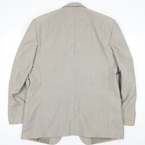 Gurteen Men's Beige Blazer 42R Notch Lapel