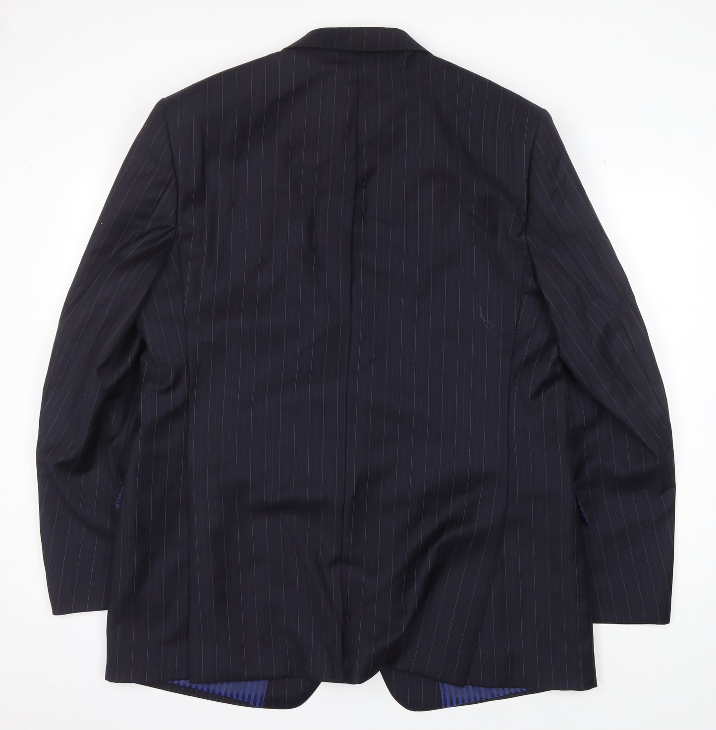 Marks and Spencer Men's Navy Striped Blazer 44L