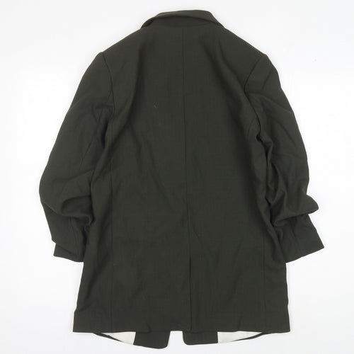 H&M Women's Green Blazer Size S - Elegant Workwear