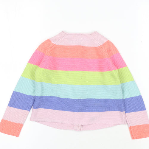 Next Girls Multicoloured Striped Cardigan 3-4 Years