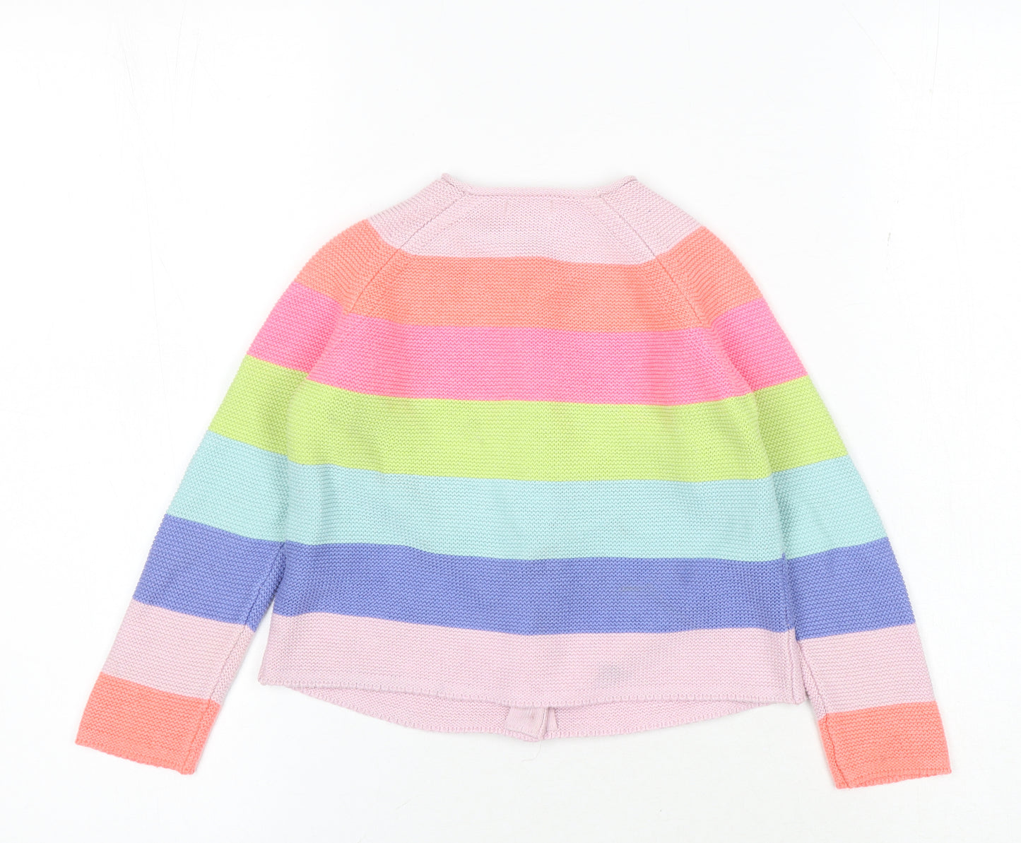 Next Girls Multicoloured Striped Cardigan 3-4 Years