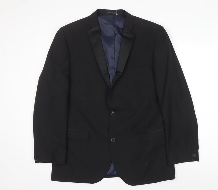 Next Men's Black Blazer Tuxedo Jacket, 42R, Formal Style