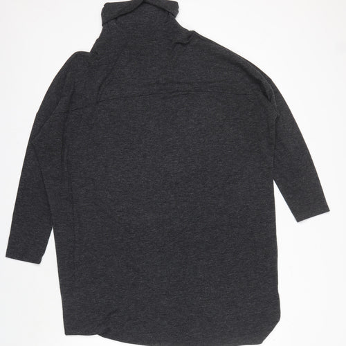 MNG Women's Grey Roll Neck Long Sleeve Jumper