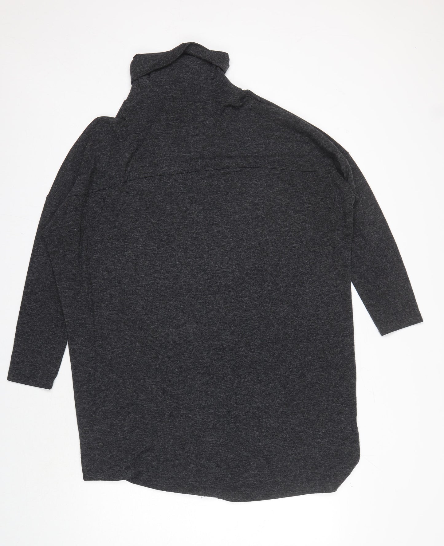 MNG Women's Grey Roll Neck Long Sleeve Jumper