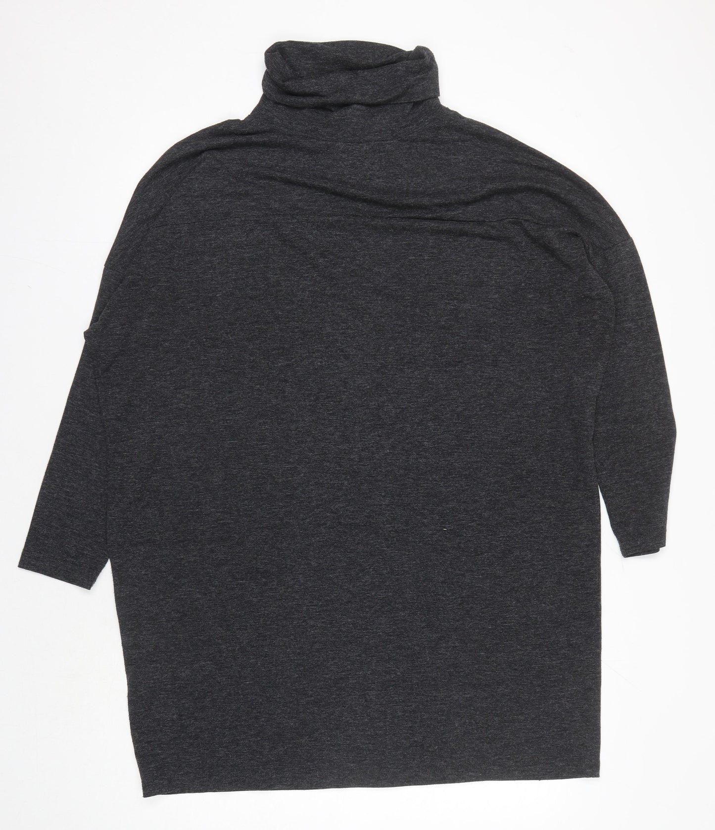 MNG Women's Grey Roll Neck Long Sleeve Jumper