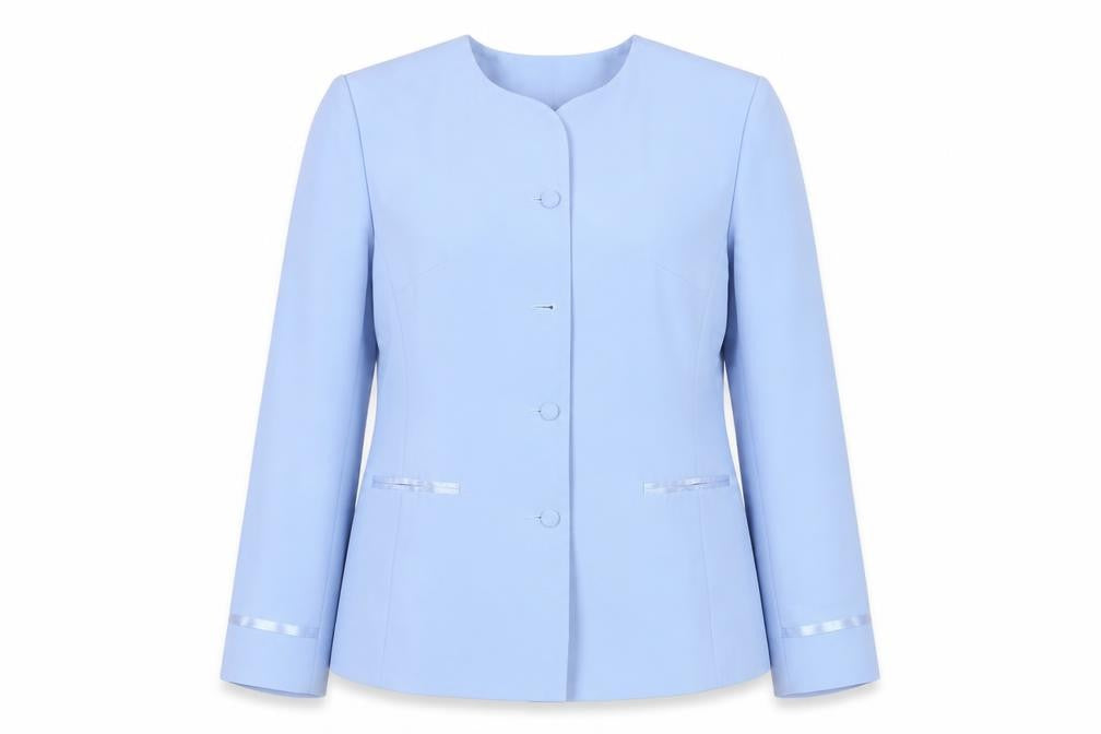 Amaranto Women's Blue Size 14 Suit Jacket