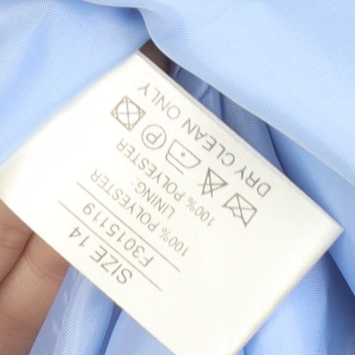 Amaranto Women's Blue Size 14 Suit Jacket