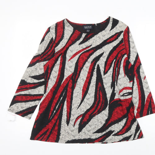 Saloos Women's Multicoloured Animal Print Top Size 12