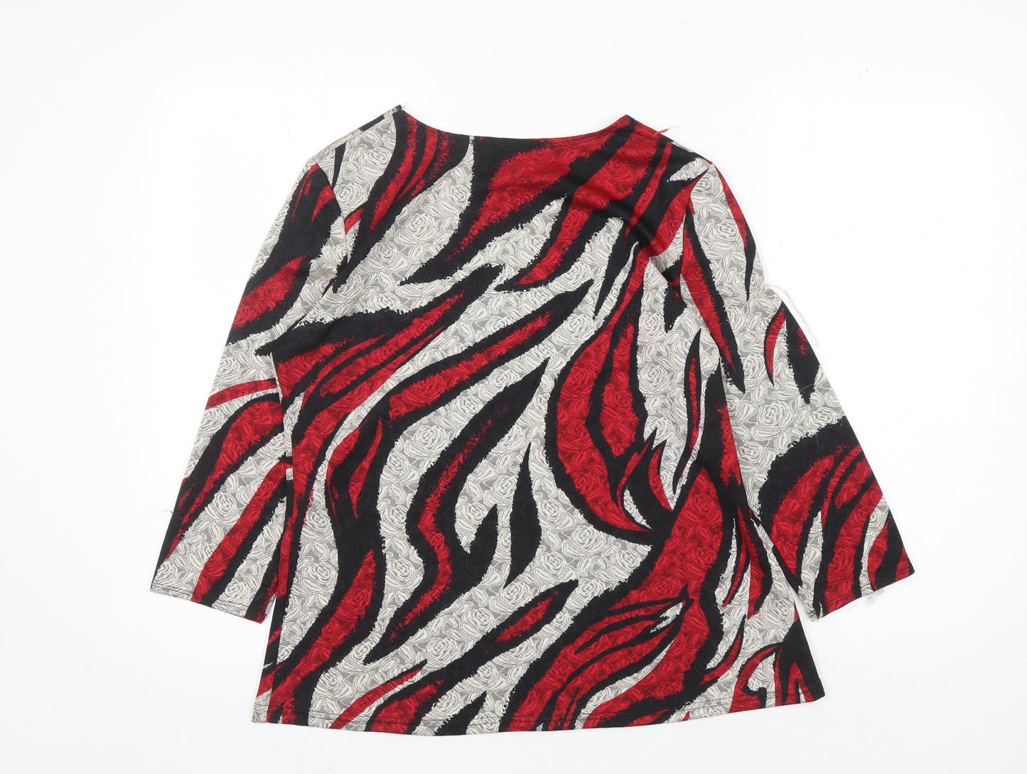 Saloos Women's Multicoloured Animal Print Top Size 12