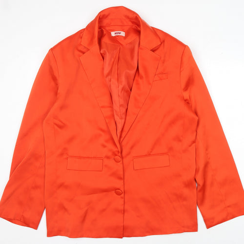 MISSPAP Orange Women's Size 8 Blazer Jacket