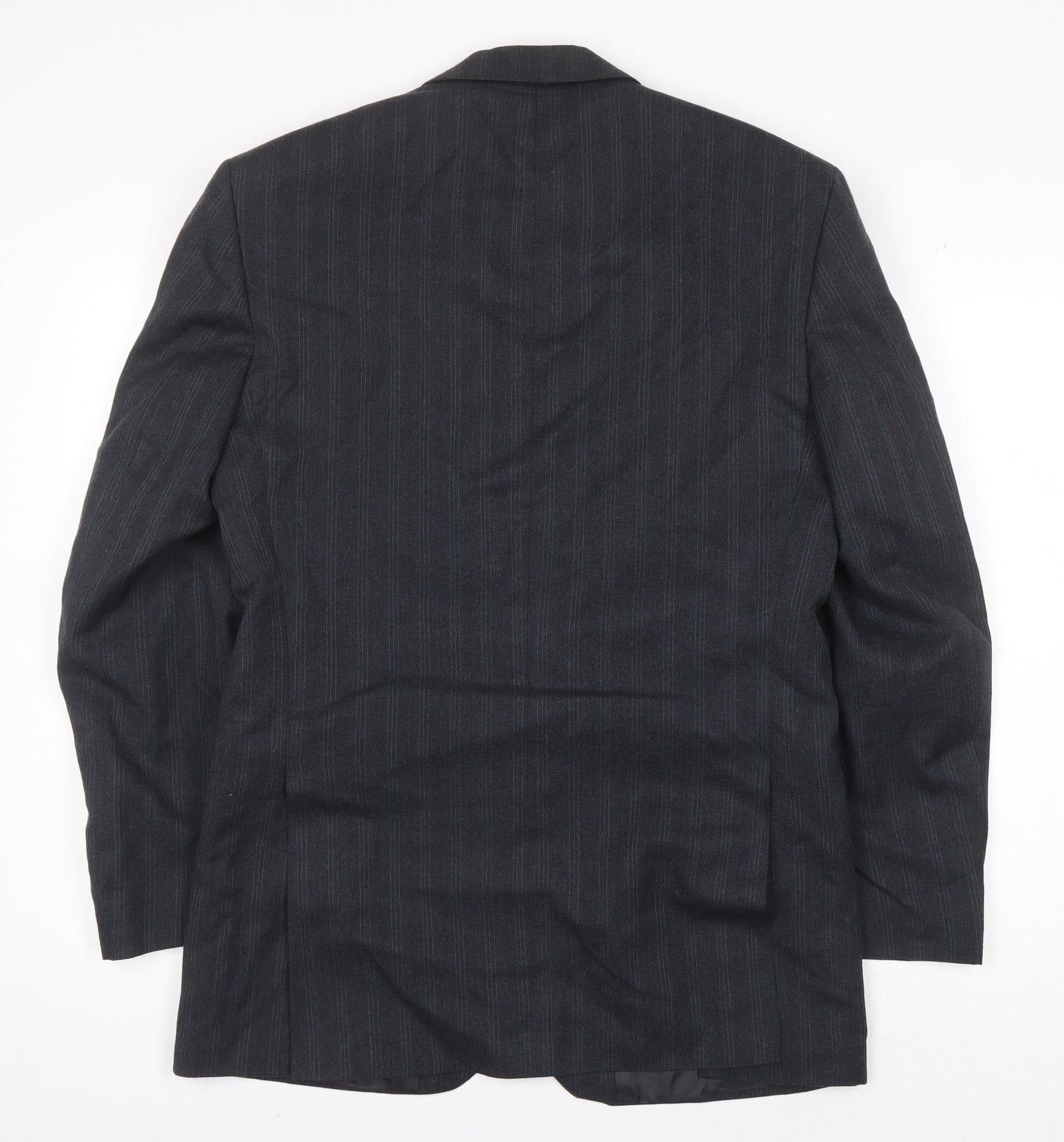 Daniel Drescott Men's Grey Striped Blazer 38 Long Classic