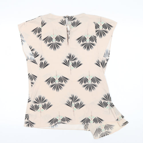 Next Women's Beige Art Deco Blouse Size 12