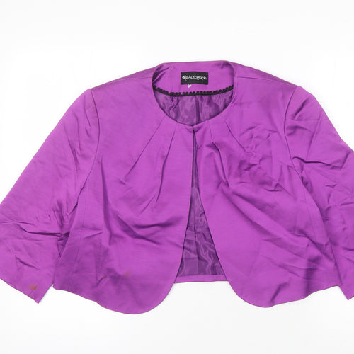 Marks and Spencer Women's Purple Blazer, Size 18, 3/4 Sleeve