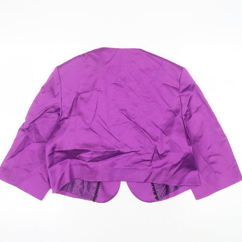 Marks and Spencer Women's Purple Blazer, Size 18, 3/4 Sleeve