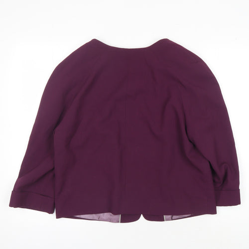 Next Women's Purple Suit Jacket, Size 16, Long Sleeve
