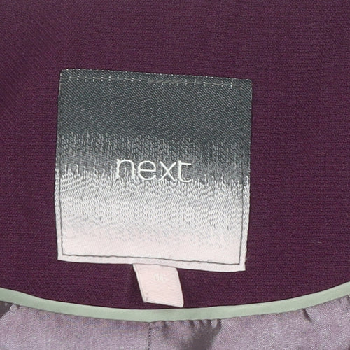 Next Women's Purple Suit Jacket, Size 16, Long Sleeve