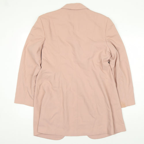 KIT Women's Pink Blazer, Size 14, Elegant One-Button Design