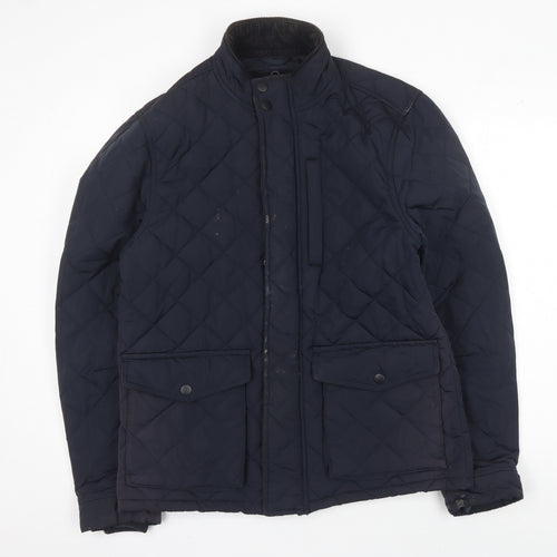 Next Men's Blue Quilted Jacket, M, Casual Winter Wear