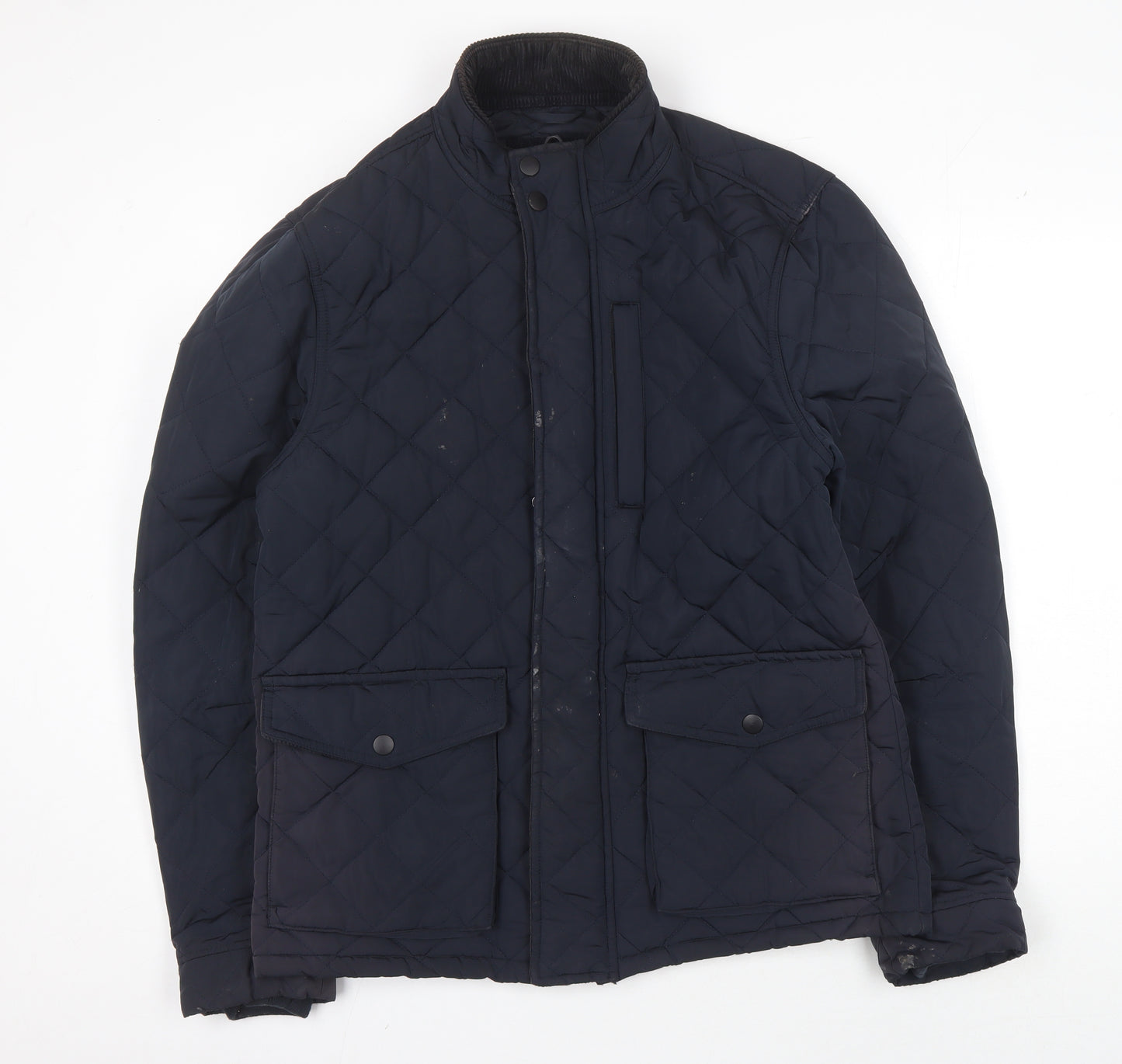 Next Men's Blue Quilted Jacket, M, Casual Winter Wear