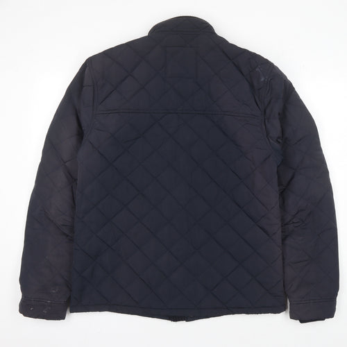 Next Men's Blue Quilted Jacket, M, Casual Winter Wear