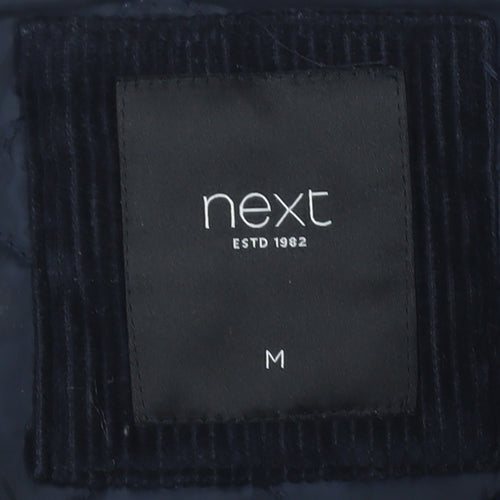 Next Men's Blue Quilted Jacket, M, Casual Winter Wear