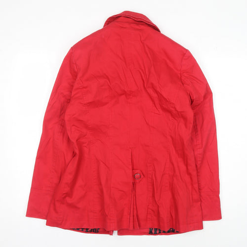 Marks & Spencer Red Cotton Women's Jacket Size 12