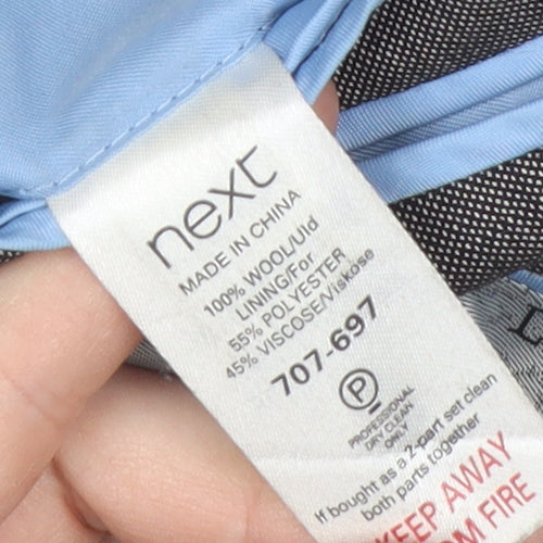 Next Men's Grey Wool Blazer, 38R, Classic Fit