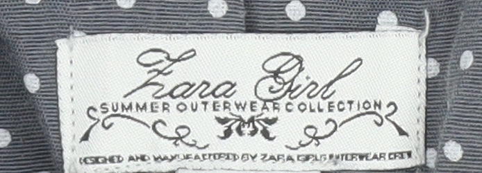 Zara Girls Grey Blazer 5-6 Yrs, Lined Spring Jacket