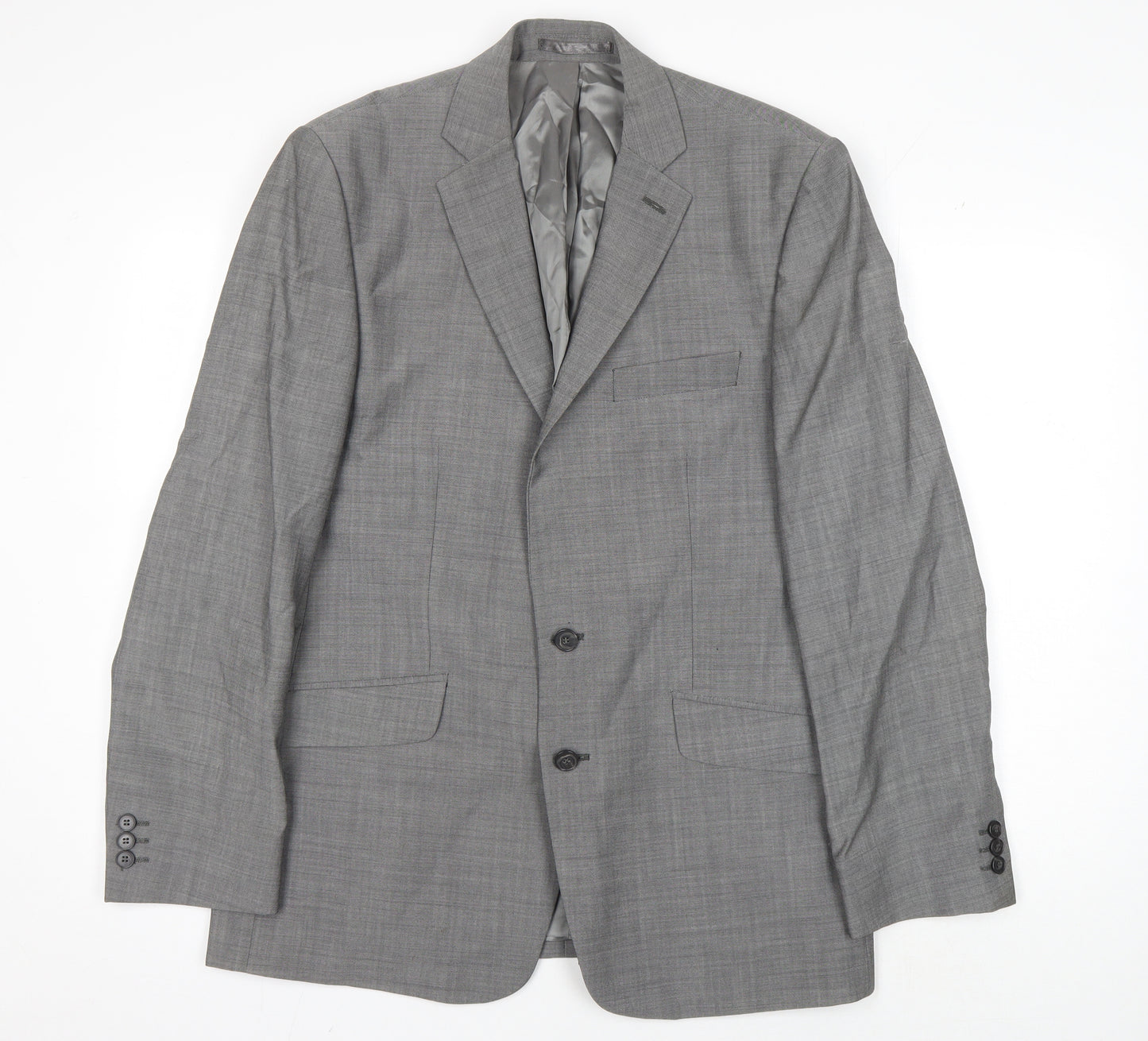 STVDIO Jeff Banks Grey Wool Men's Blazer, Size 42R