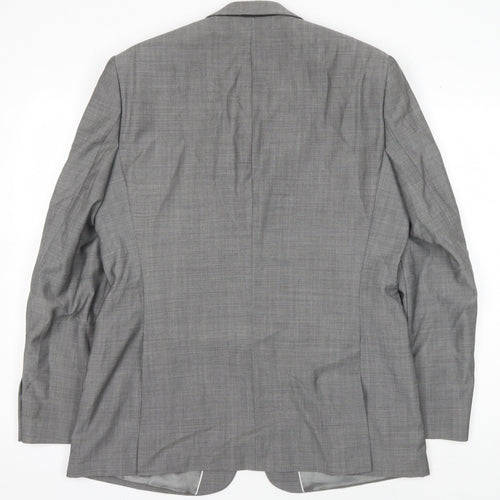 STVDIO Jeff Banks Grey Wool Men's Blazer, Size 42R