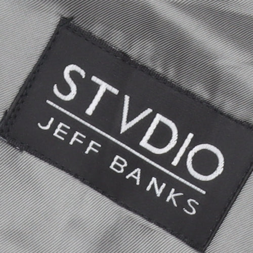 STVDIO Jeff Banks Grey Wool Men's Blazer, Size 42R