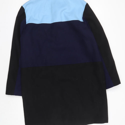 Marks and Spencer Women's Black Blue Coat Size 16