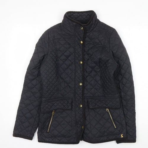 Joules Women's Black Quilted Jacket Size 10