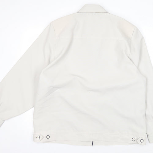 Jbc Women's White Button Coat Size 22 - Polyester