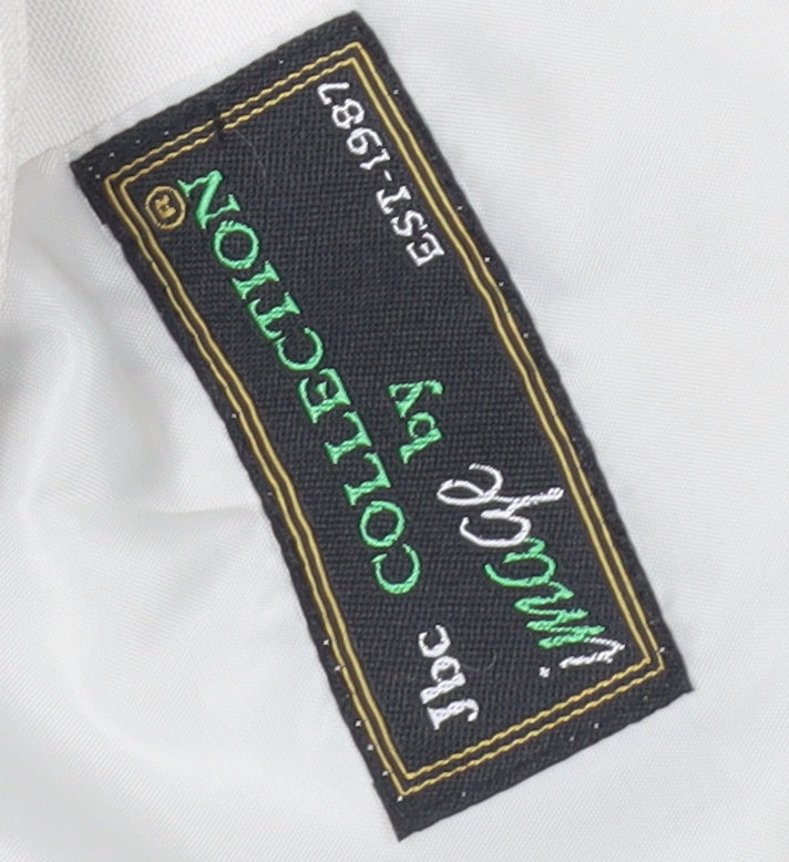 Jbc Women's White Button Coat Size 22 - Polyester