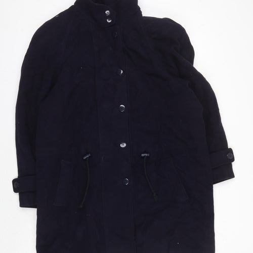 Richard Women's Blue Wool Overcoat Size 14